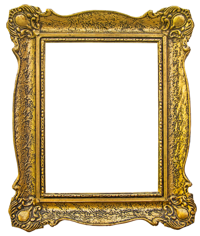 Old Wooden Gilded Frame